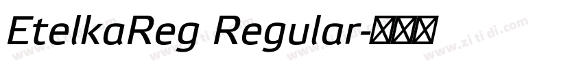 EtelkaReg Regular字体转换